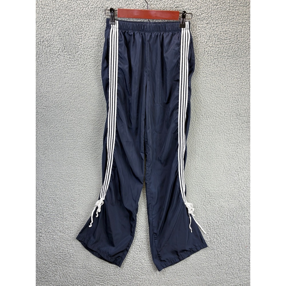 Edikted Remy Bow Ribbon Track Pants Womens S Navy Blue Striped Streetwear